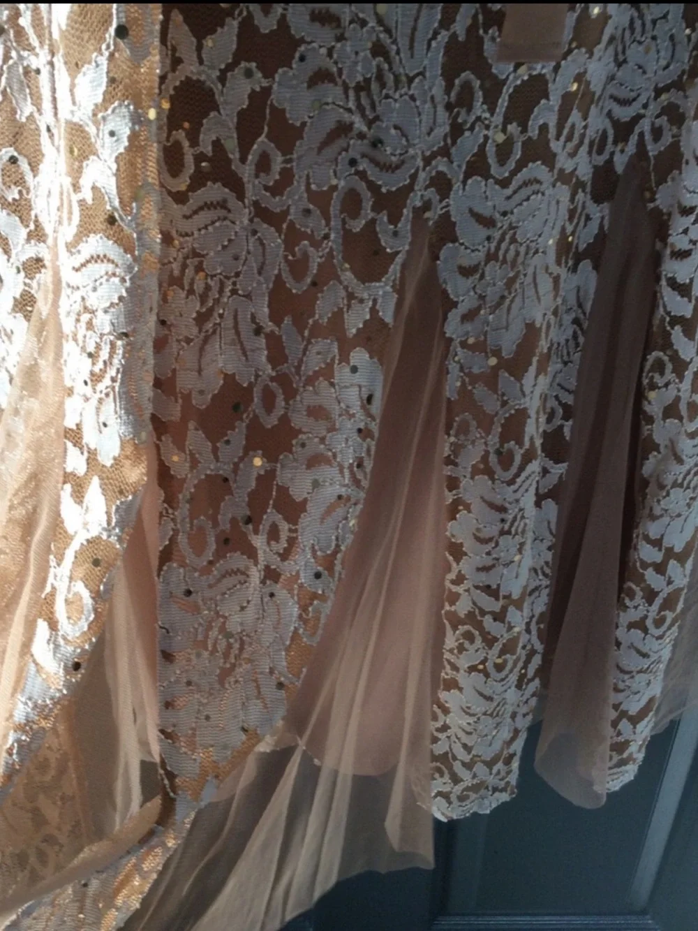 NWT Candalite Lace Evening Gown